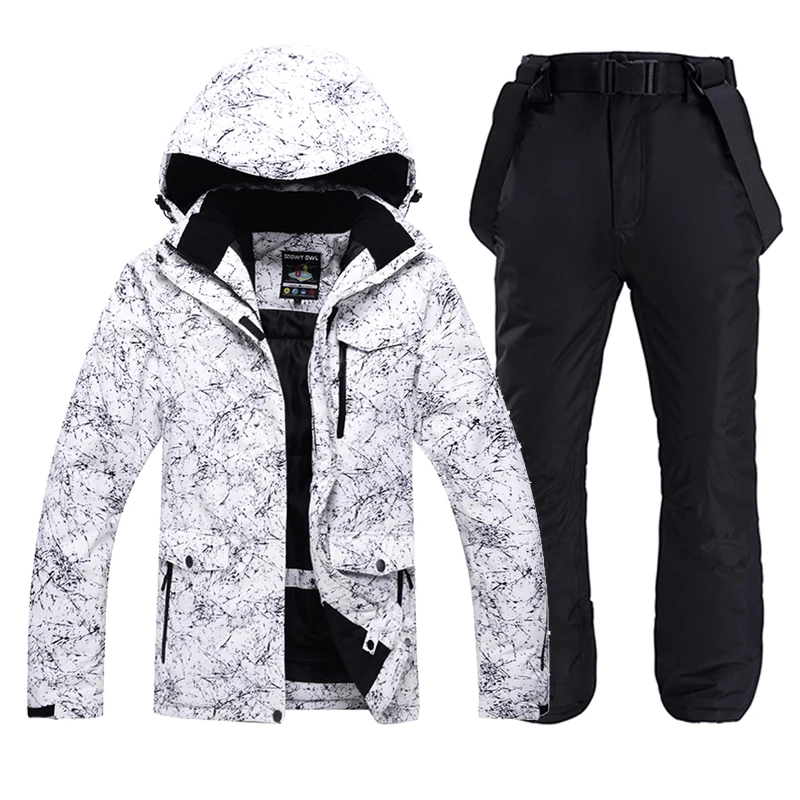 

New Warm Ski Suit Men Women Winter Windproof Waterproof Snowsuit Set Snowboarding Outfit Jacket and Pants Snow Coat Overalls