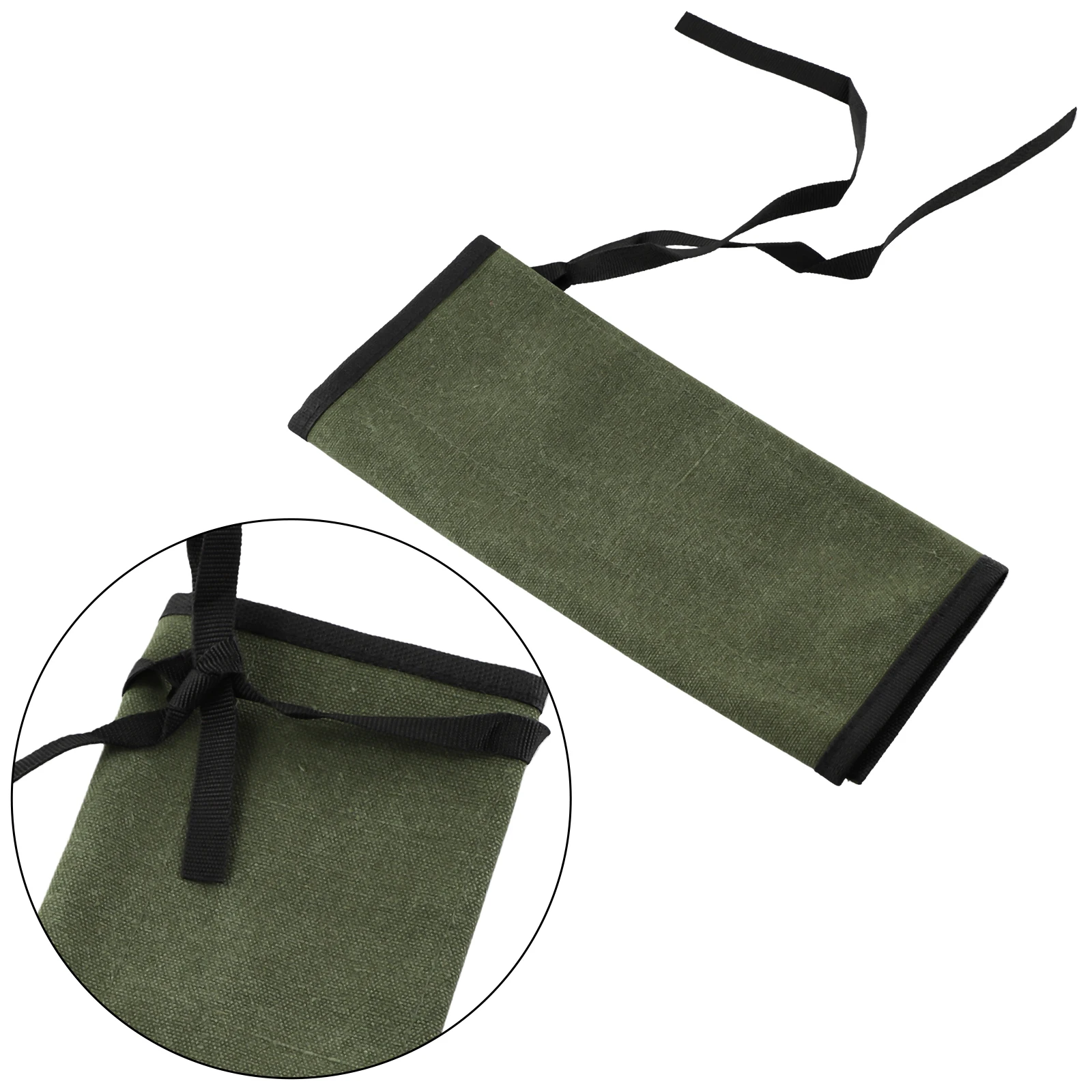 Roll Up Tool Bag Multiple Pockets Organize Oxford Cloth Wrench Pouch Green Multi-Purpose 1 PC 33x27cm Hanging Tool New