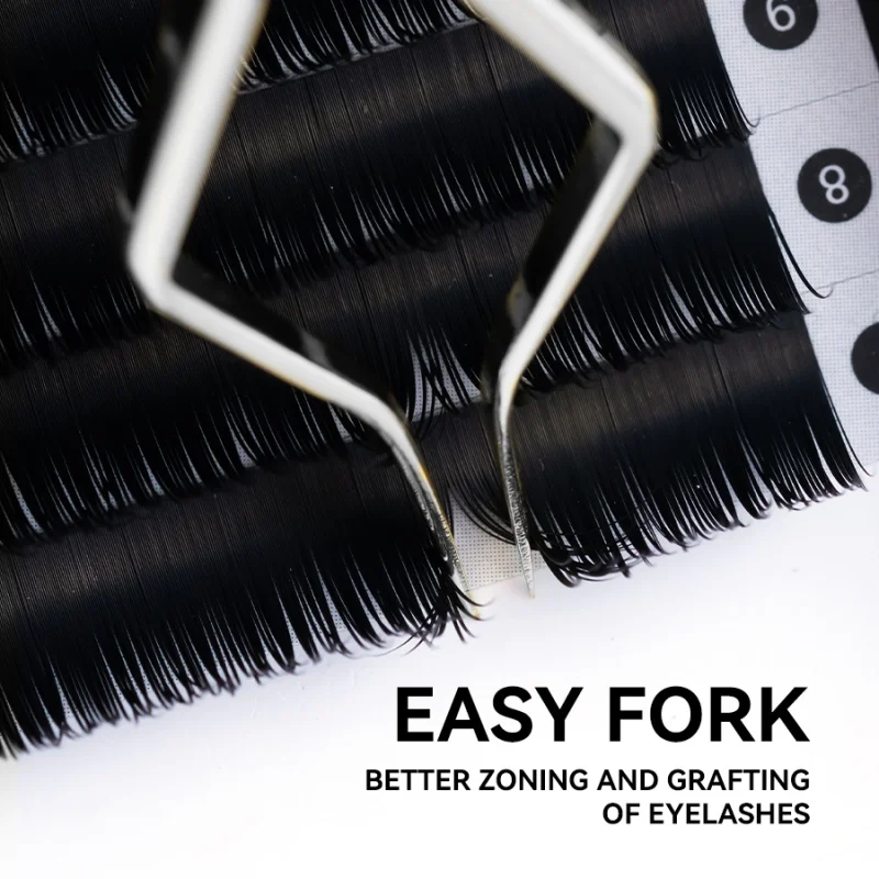 신형 스테인리스 스틸 속눈썹 분리 핀셋 고정밀 곡선형 직선형 섬유 팁 속눈썹 핀셋 눈썹 핀셋 메이크업 도구