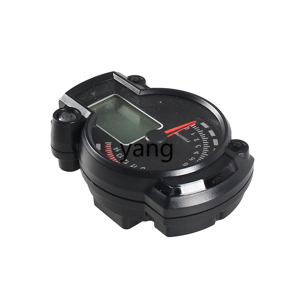 YJQ motorcycle modification accessories universal meter waterproof LCD digital mileage speedometer