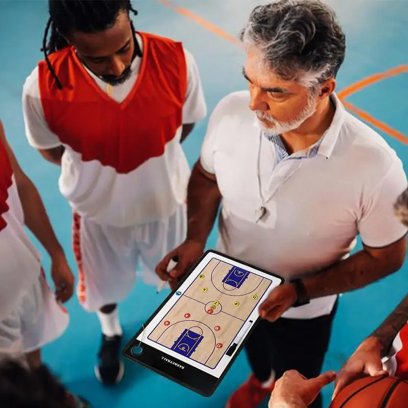 Basketball Clipboard for Coaches Lineup Double-Sided Board Magnetic Board With Full & Half Court Dry Erase Marker Board Kit