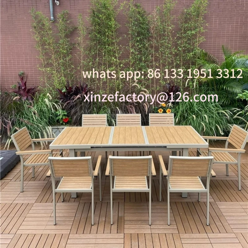 

Customizable outdoor balcony Dining table and chairs Sun room Hotel garden Outdoor furniture