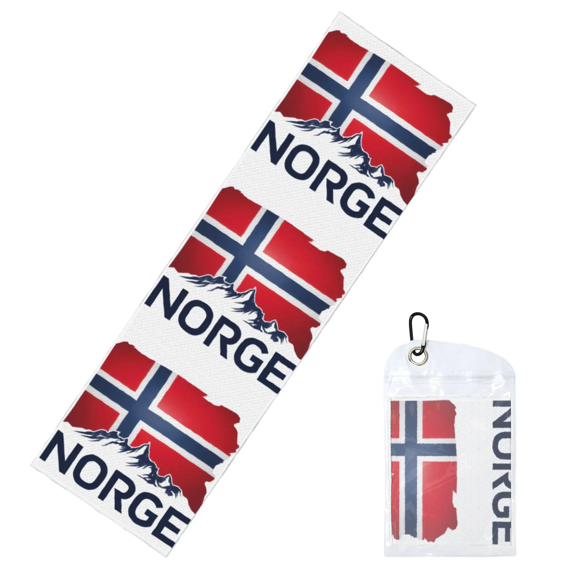 Norway Flag Cold Exercise Towel Quick Dry Face Towel Norwegian Flag Yoga Towels
