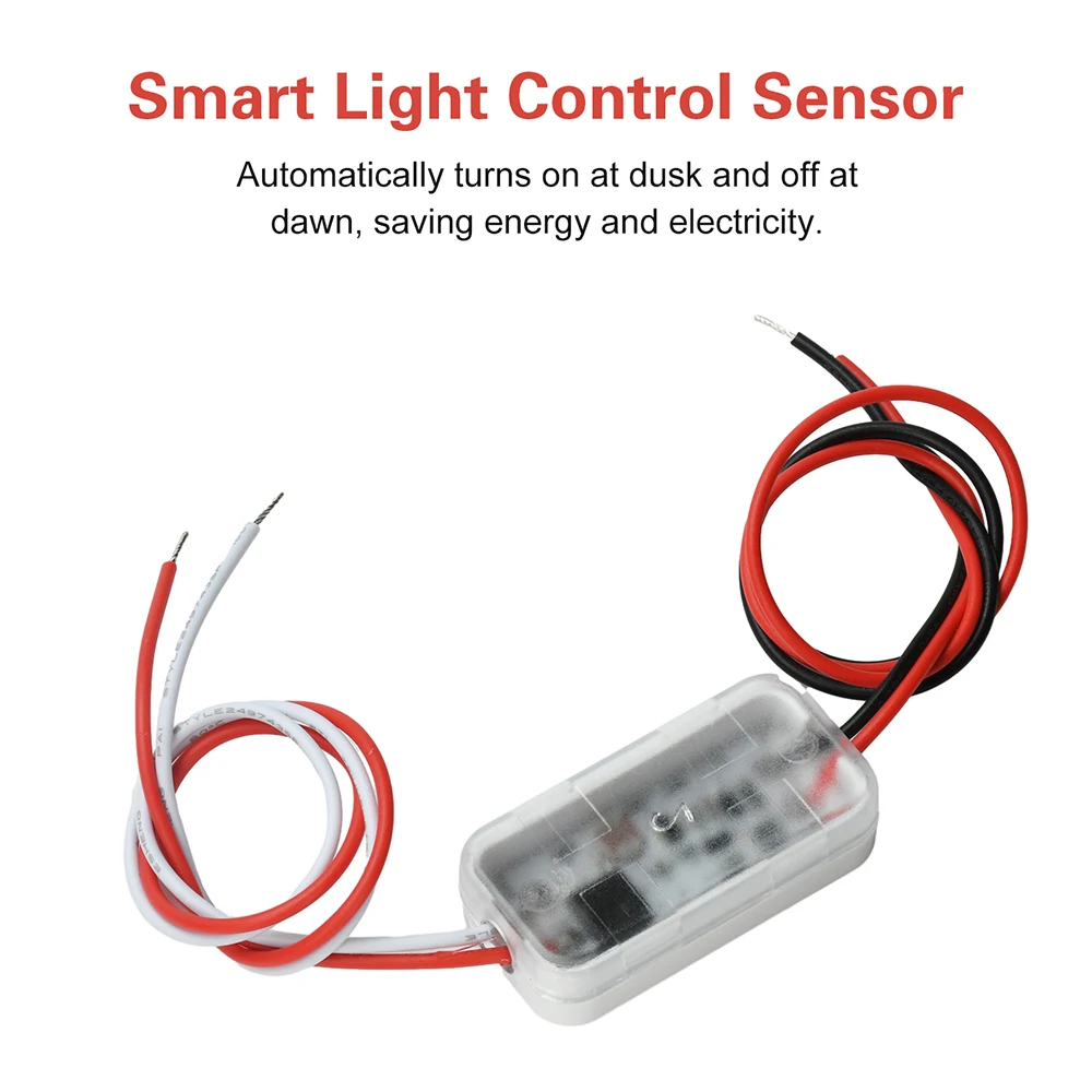 مفتاح مستشعر الضوء التلقائي على إيقاف الكهروضوئية مفتاح إضاءة الشارع DC12-80V مستشعر حساس للضوء #3