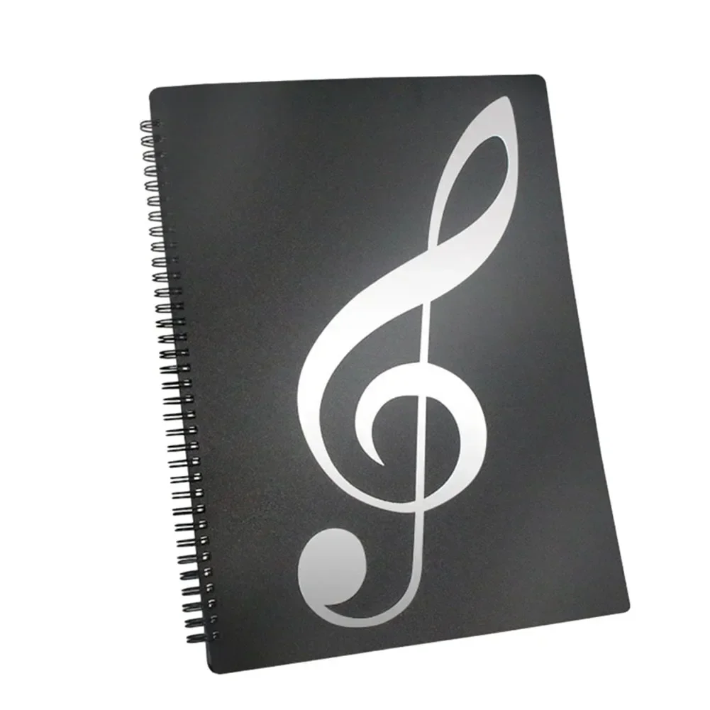 Flexible 40 Pages Piano Music Score Folder A4 Music Book Clip Sheet Note Folder Piano Paper Sheets Music Binder For Practice