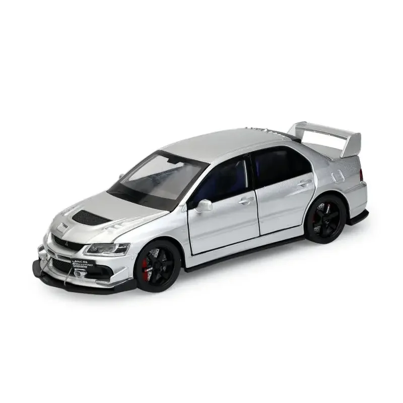 1:32 JDM Mitsubishi Lancer Evolution Alloy Muscle Car Model Sound and Light Pull Back Children's Toy Collectibles Birthday gift