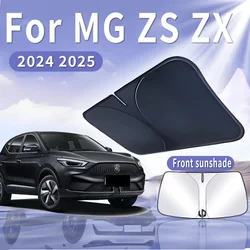 Foldable Car Sun Visor For MG ZS ZX 2024 2025 Front Windshield Sunshade Heat Insulation Summer Cooling Auto Accessories Tools