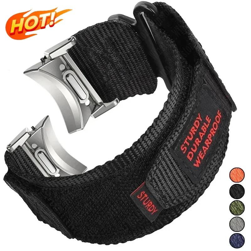 Nylon Strap for Samsung Galaxy 7/6/5/4 40 44mm No Gaps Bracelet for Watch 6 4 Classic 43 47mm 42 46mm 5 Pro 45mm Band
