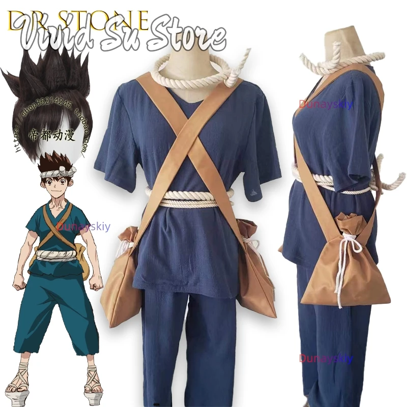 

‌‌‌‌‌Stone 코스프레 의상 Anime Chrome Cosplay 코스프레 의상 Wig Full Set Uniform Women Men Halloween Role Play 코스프레 의상 Disfraz Mujer Men