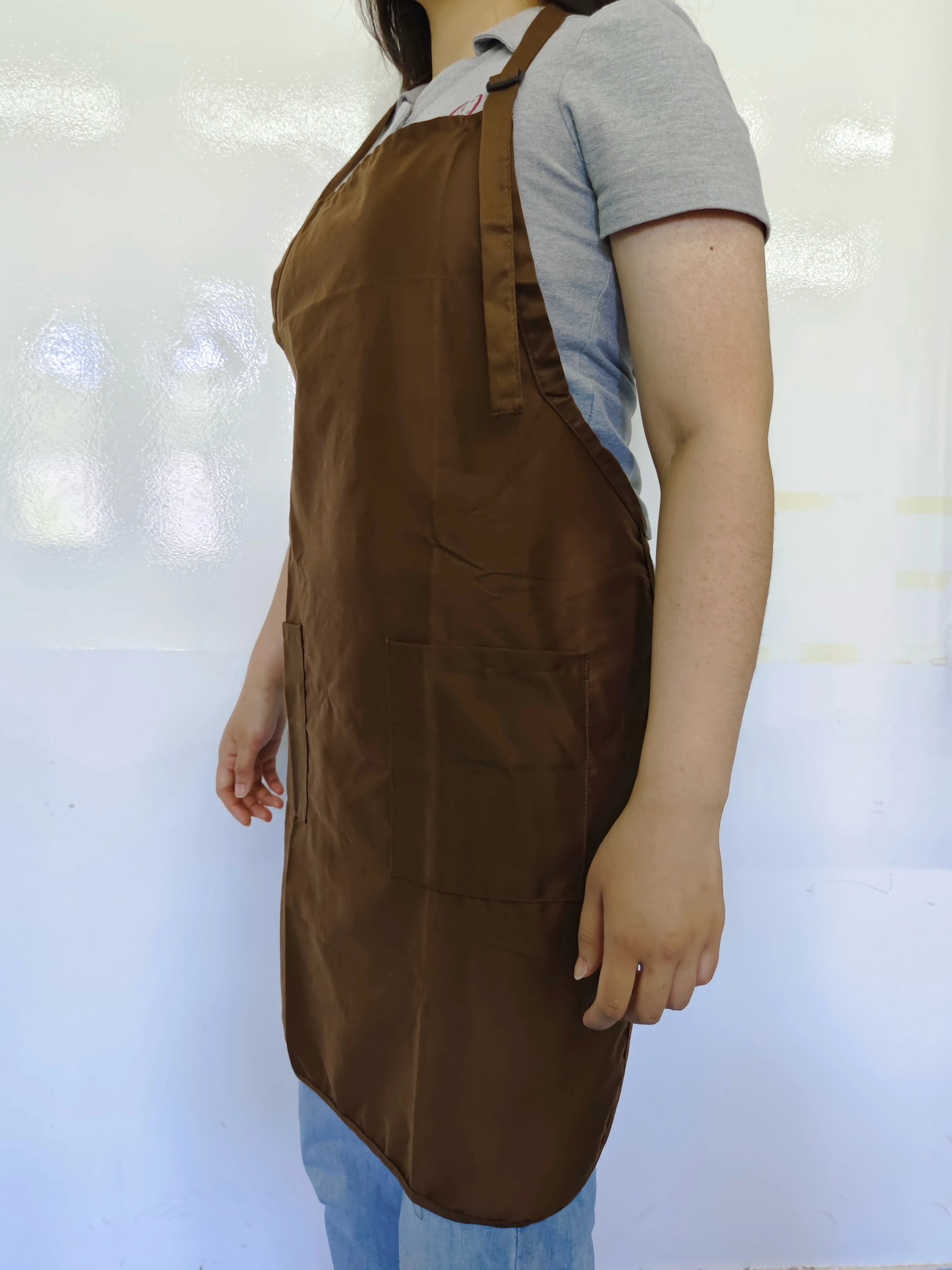 Foreign Trade Surplus Stocks BBQ Cooking Baking Home Kitchen Restaurant pockets Aprons brown