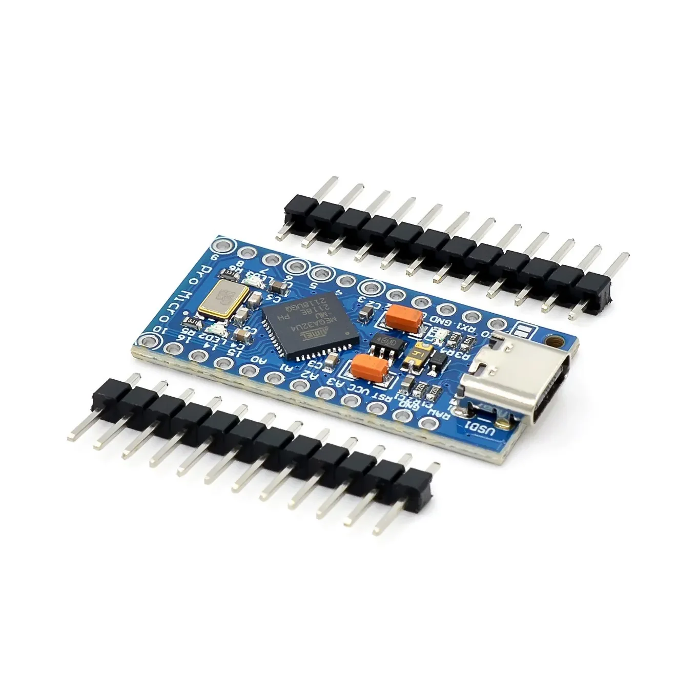 MICRO/MINI/TYPE-C USB Pro Micro para arduino ATmega32U4 módulo de 5V/16MHz con cabezal de 2 filas de pines para Leonardo en stock de la mejor calidad