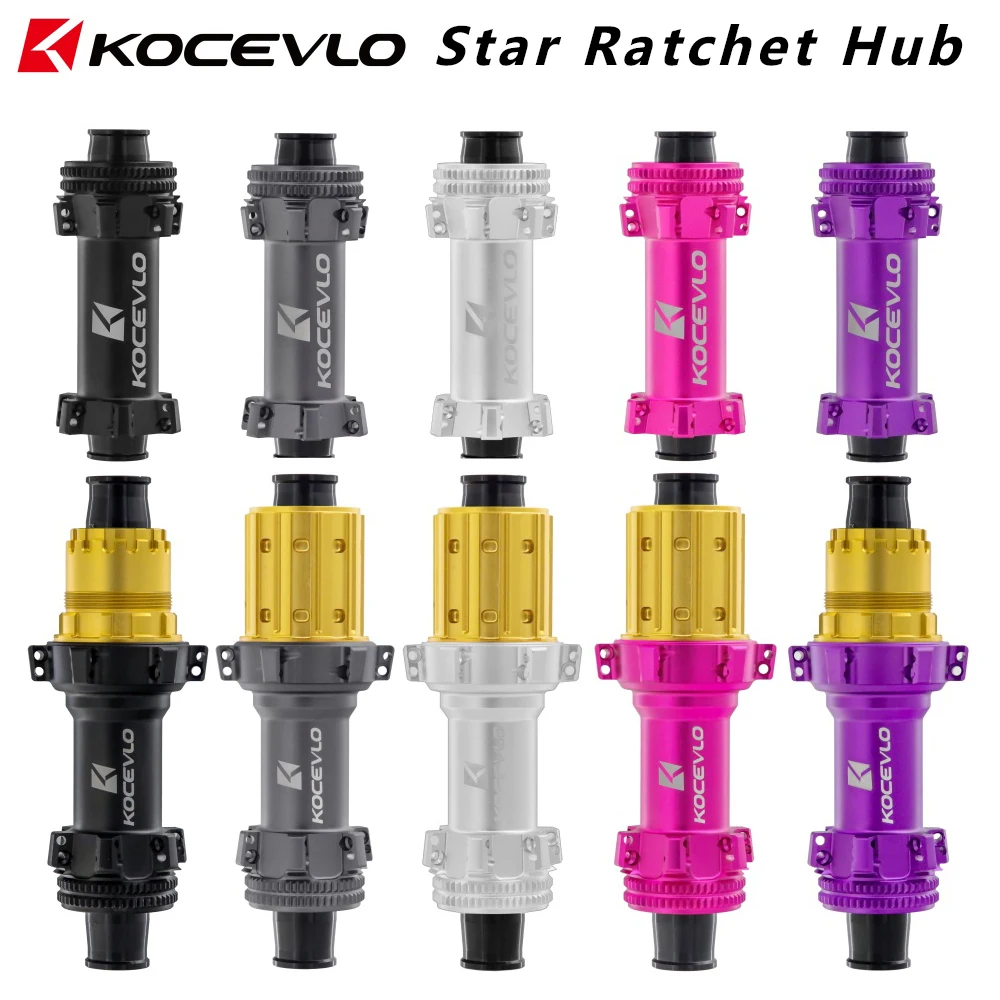 

KOCEVLO Road Disc hub 36T Star Ratchet 24 Hole Straight pull Center Lock Disc Road Bike Hub for Shimano/Sram XDR 12 Speed