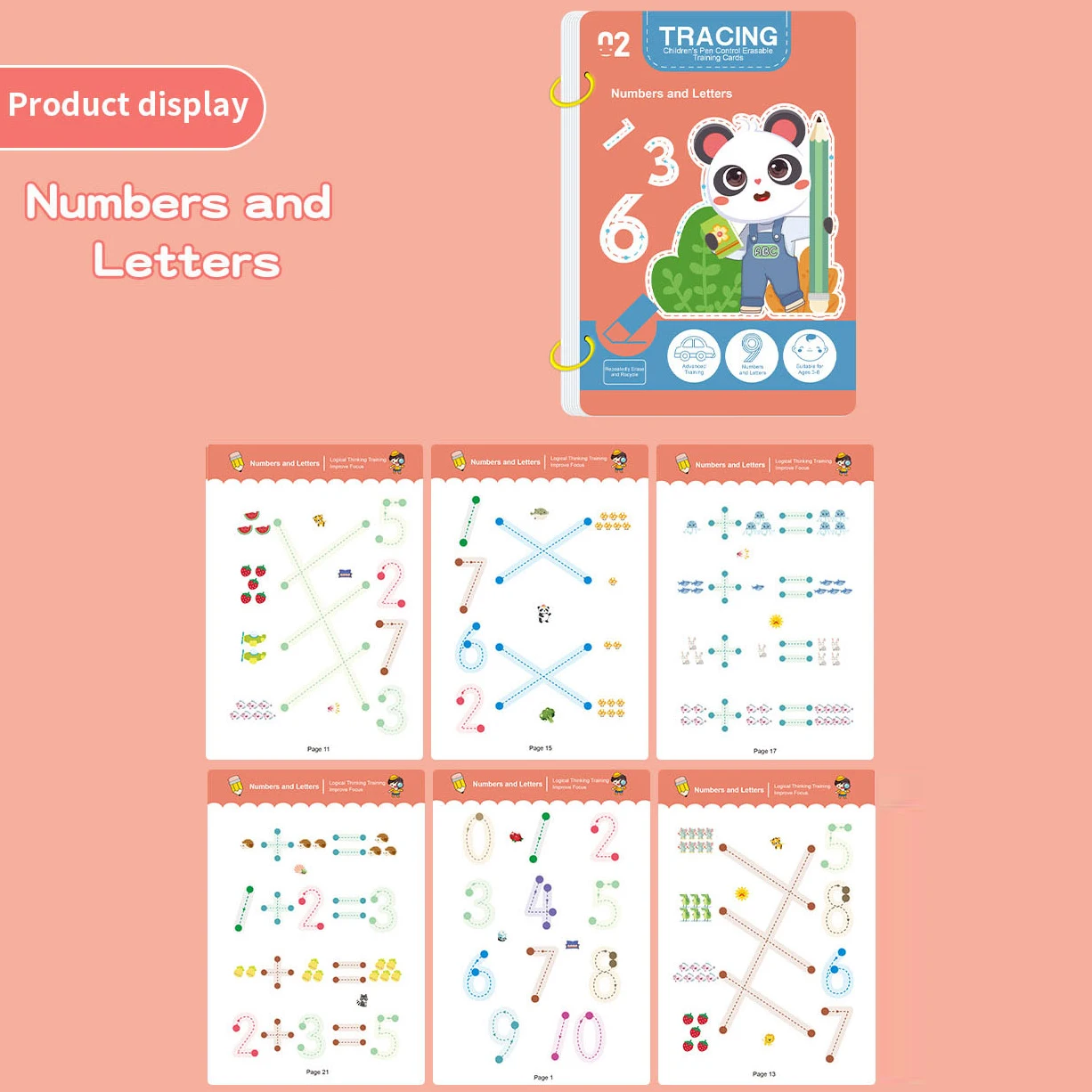مجموعة كتب تعليمية قابلة لإعادة الاستخدام مكونة من 34 صفحة، مثالية لتدريب الرسم والكتابة اليدوية للأطفال، مثالية لعيد الميلاد