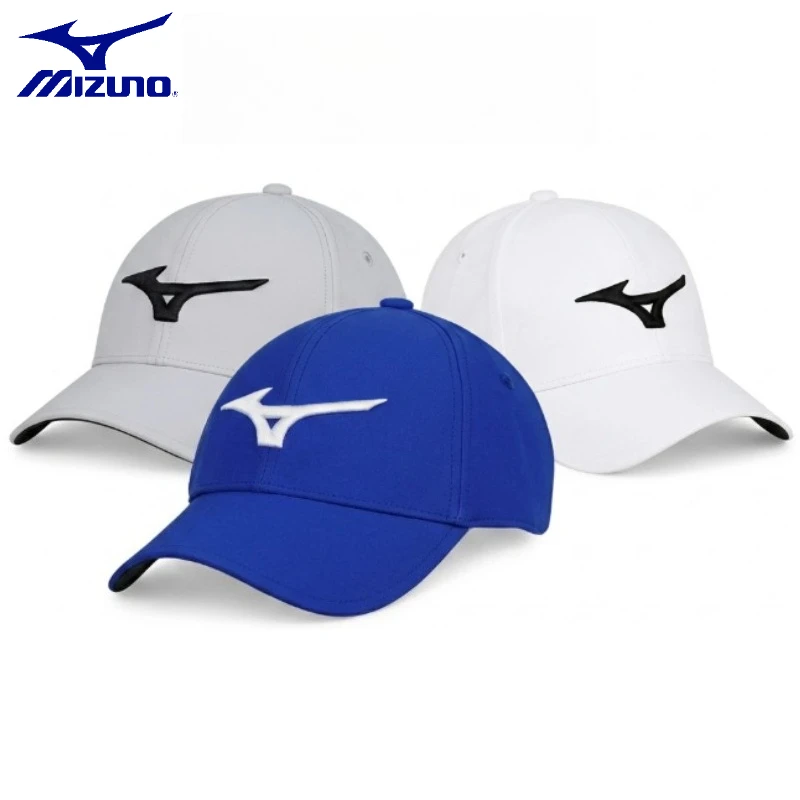 mizuno-golf-tennis-cap-unisex-soft-thin-fabric-sweat-absorbing-uv-resistant-sports-hat-for-outdoor-running-training-daily-use