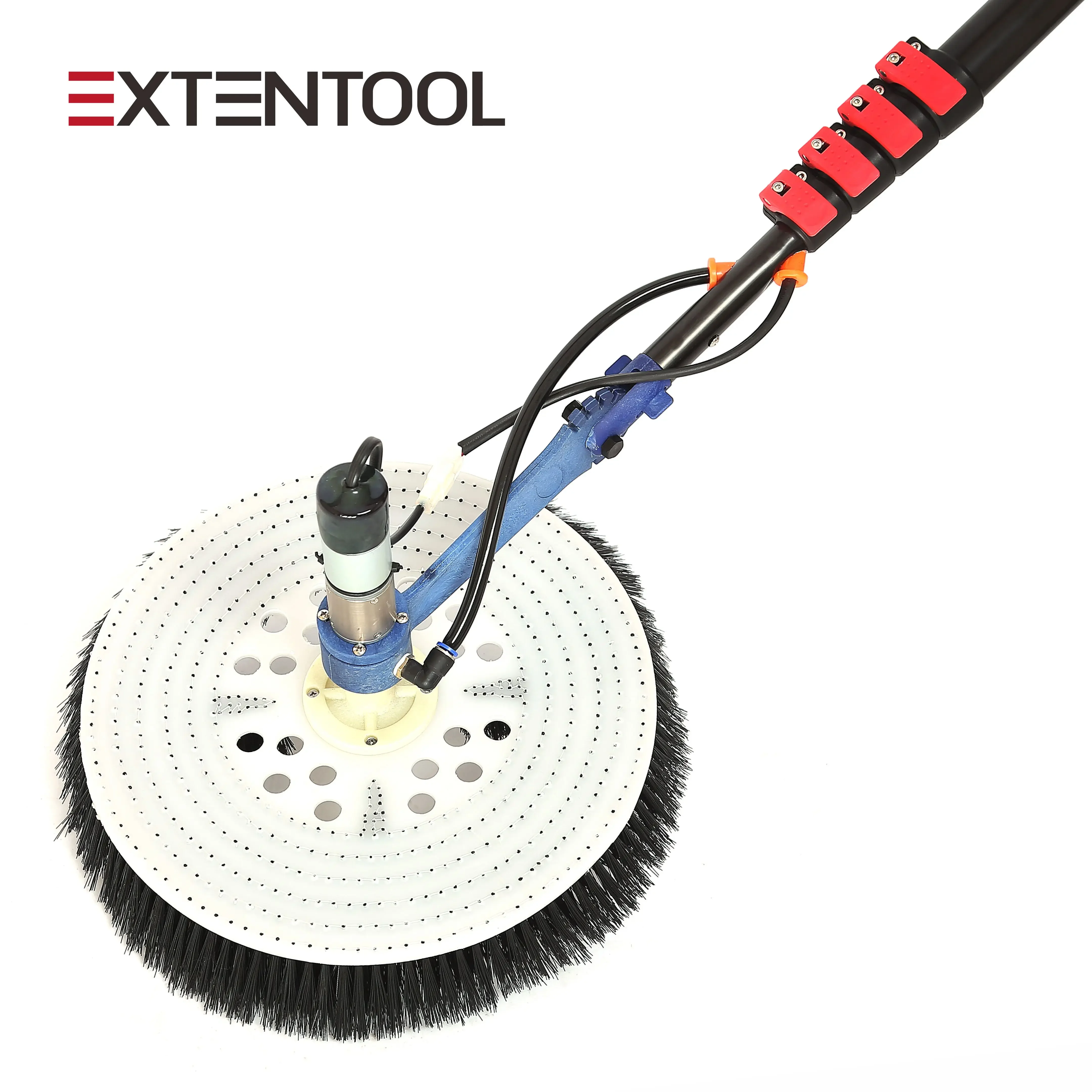 Extentool 7.5m solar photovoltaic cleaning machine electric cleaning brush window roof cleaner telescopic pole tools