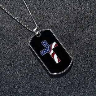 Minimalist Classic US Military Tag Necklace Cool Exquisite Versatile Pendant Unisex Fashion Jewelry Accessory for Casual Wear