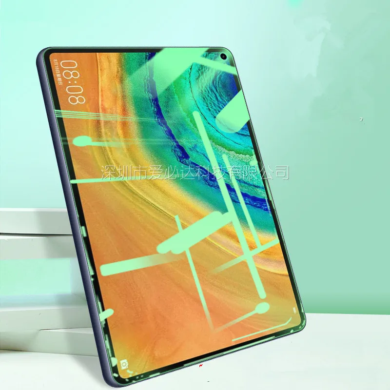 Protector de pantalla de tableta para Huawei MatePad 10,4 10,8/matepad pro 10,8 5G/T8 8,0/honor V6 10,4, vidrio templado, color verde