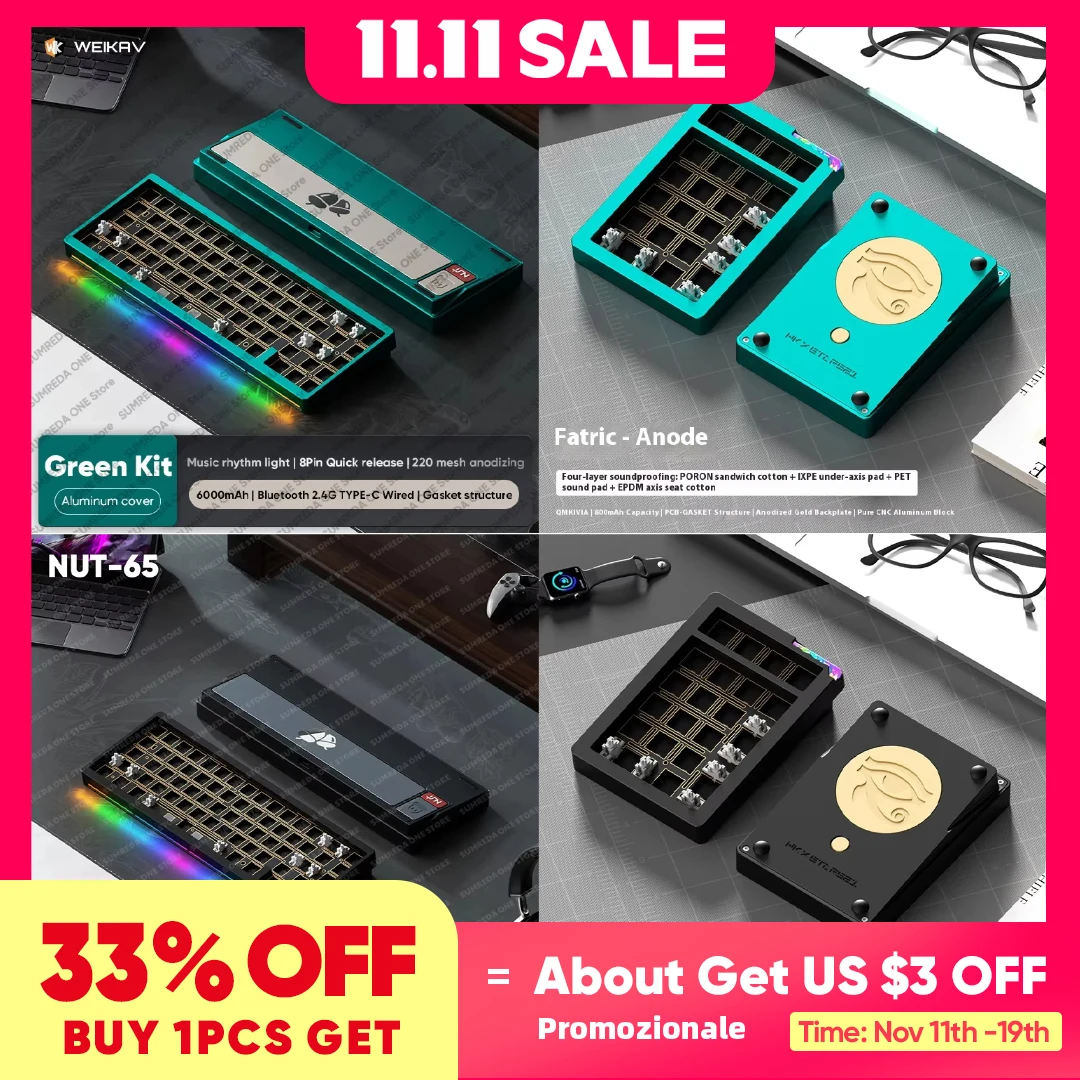 

NUT65 X Stars21 Механическая клавиатура, алюминиевые комплекты, 68% раскладка, горячая замена, RGB игровая клавиатура, прокладка для ПК, геймера, Mac Office