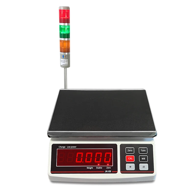 Weighing Scale with Tri color Alarm Lamp Weight Control of Tri color Light Upper and Lower Limit Alarm Table Scale