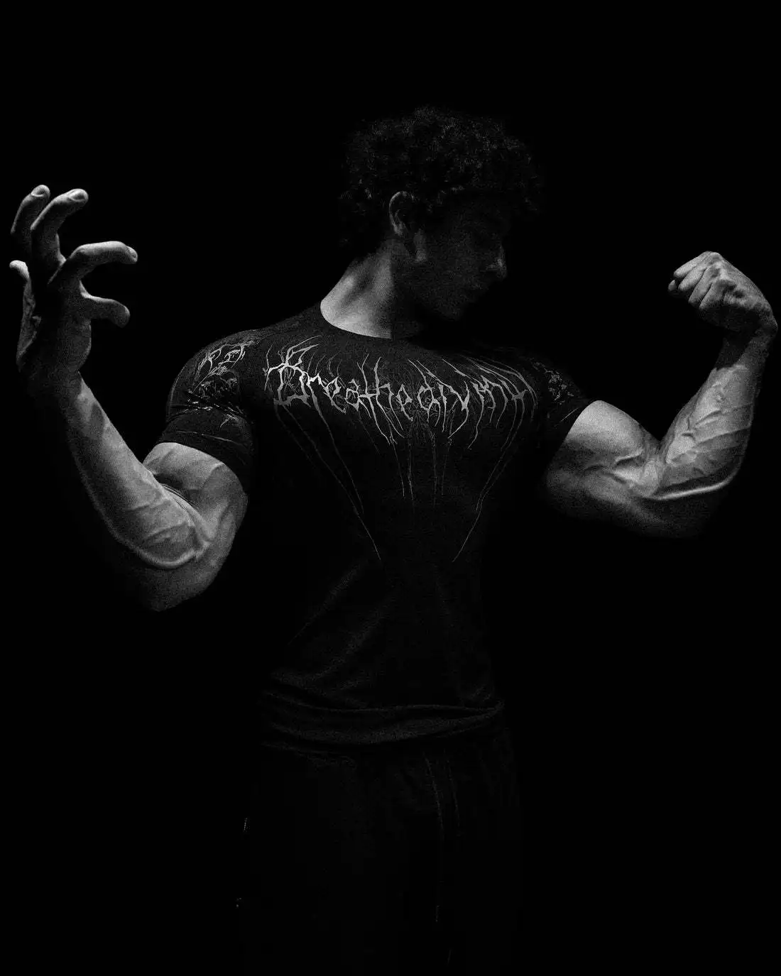 BREATHEDIVINITY タイトコンプレッションウェア フィットネススポーツT