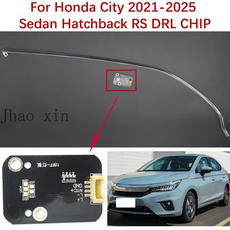 Für Honda City 5. Generation Limousine 2021-2025 Angel Eye Leiterplatte Weißlicht Auto-Scheinwerfer DRL CHIP Leitstreifen Vorschaltgerät Lampenröhre – Detail 1