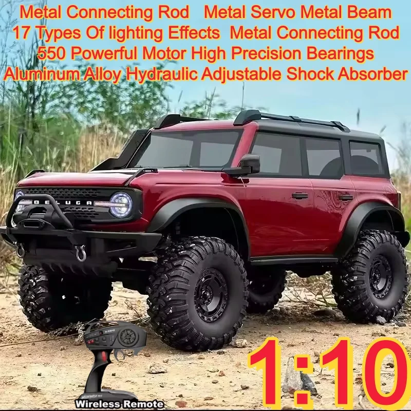 Professional 57CM 2.4G Full Proportional Rock Crawler Rc Climbing Car Rtr Vehicle 1/10 Remote Control 4WD Off-Road Truck Toy Gif