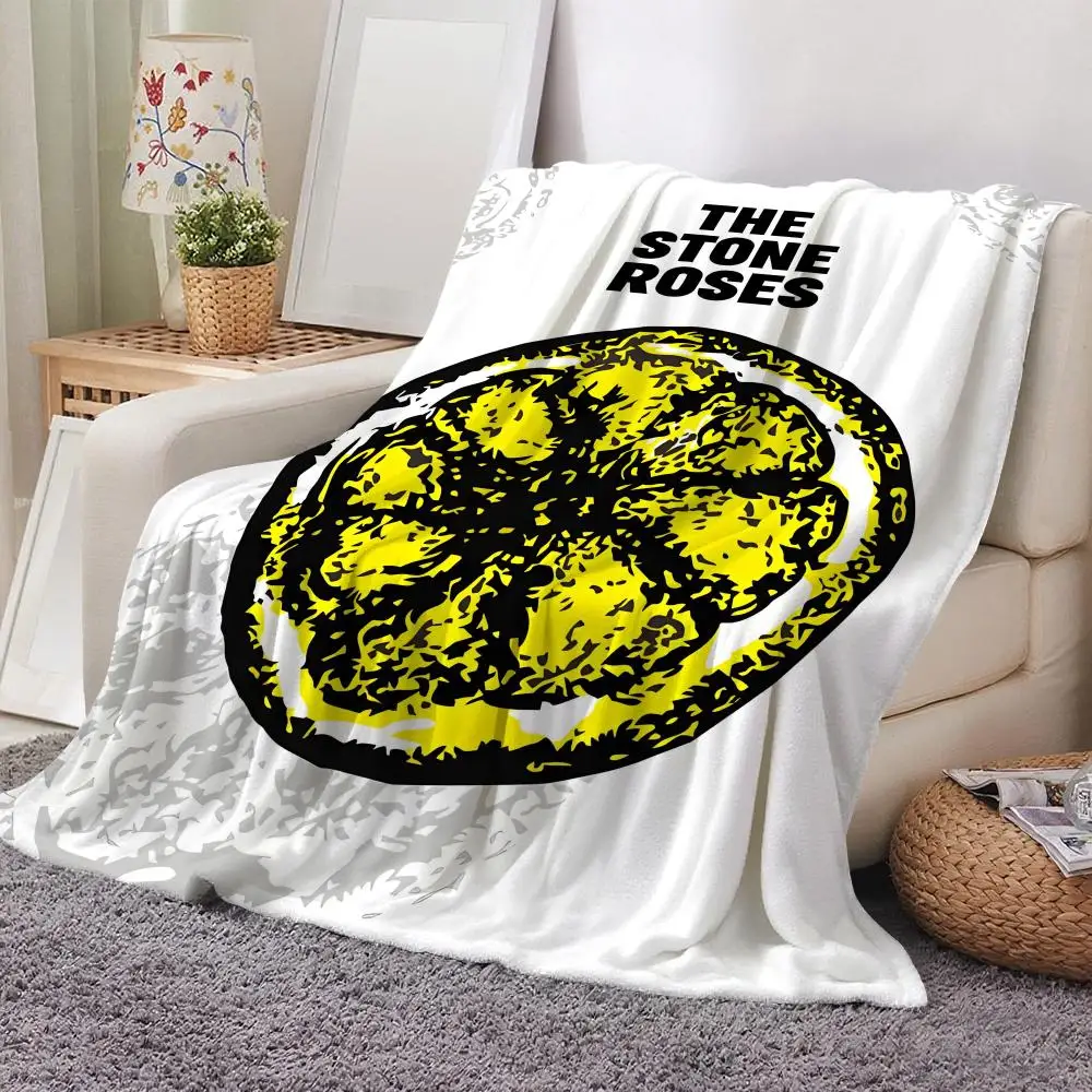 The S-Stone R-Roses Throw Soft Flannel Throw Blanket Lightweight Cooling Summer AC Nap Blanket for Sofa Bed Couch Travel