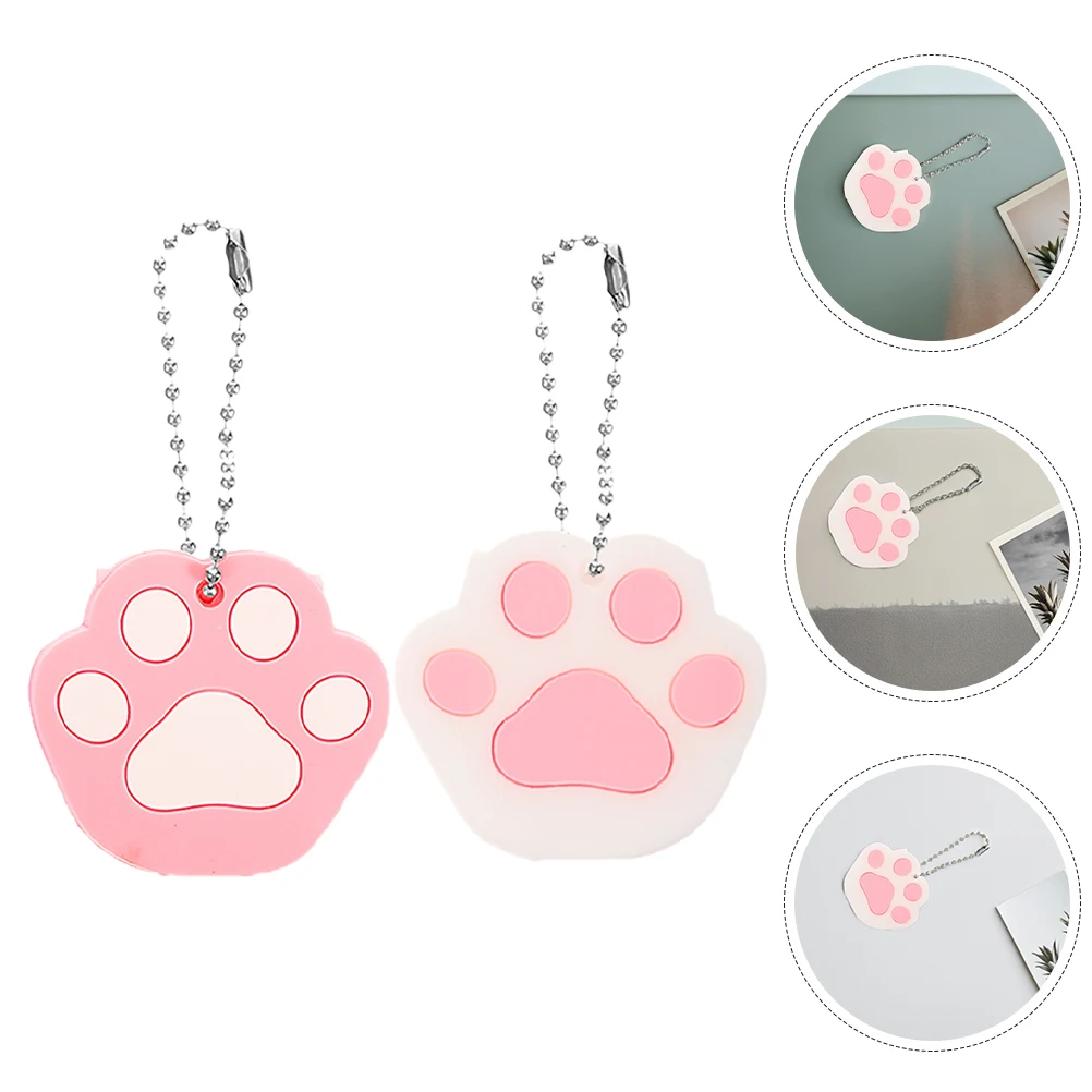 

10pcs Key Cartoon Cat Paw PVC Keys Key Head Protectors Sleeve Durable Protective Household Accessories Jewelry Parts
