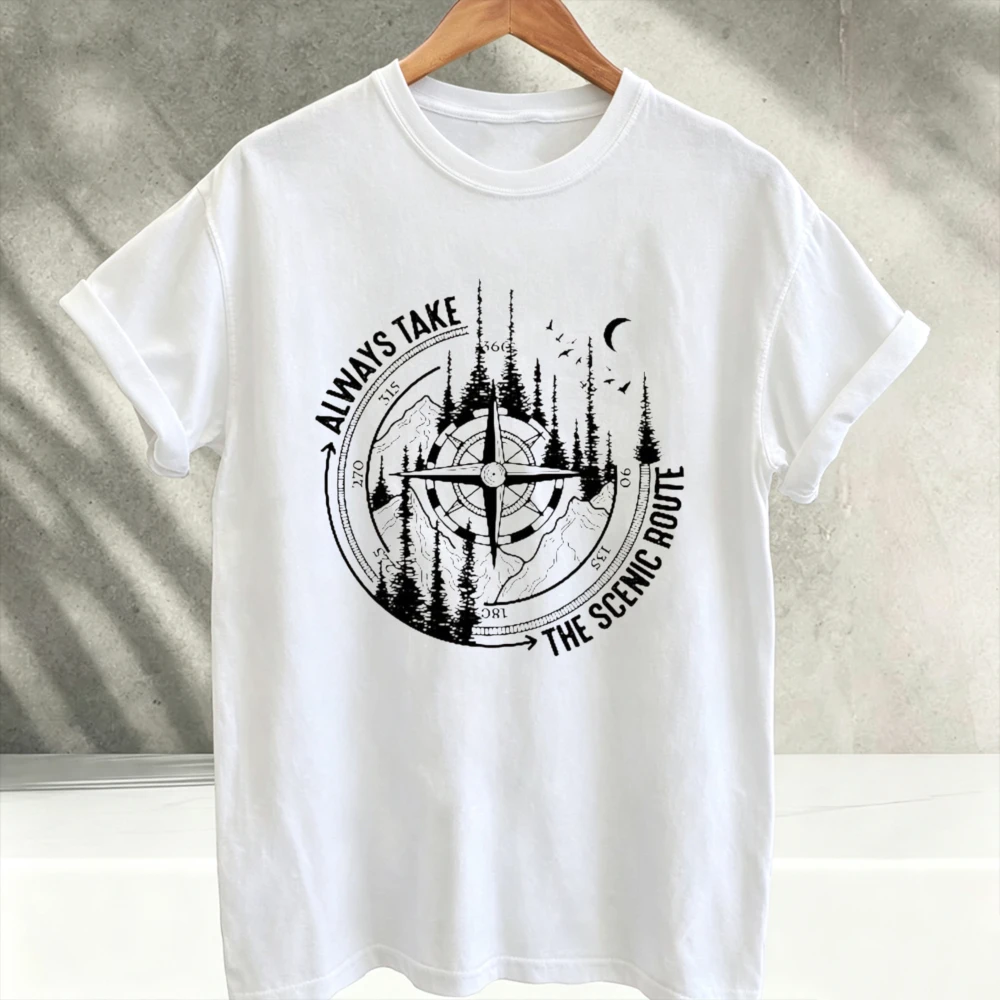 Camiseta com estampa de flores - Outdoor Adventure Quotes Short avaliação e preço