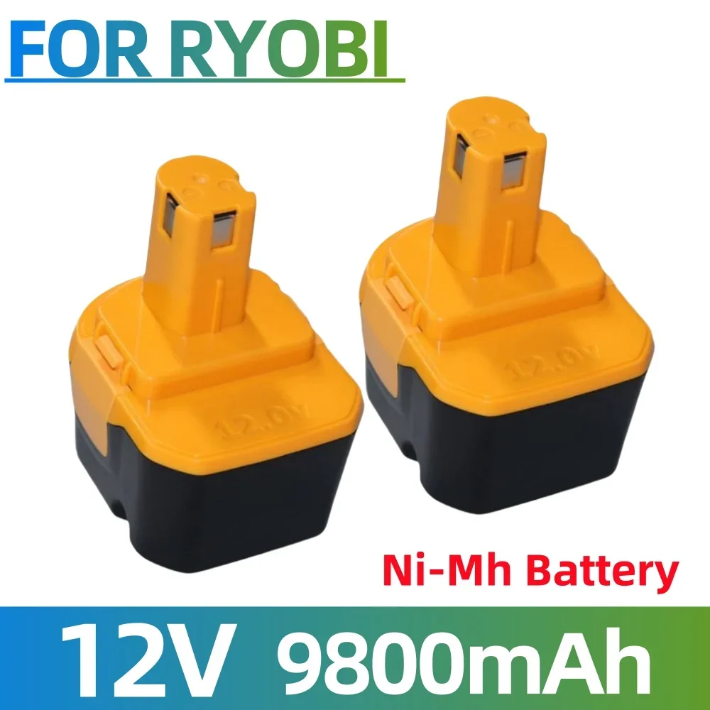 9800mAh for Ryobi 12V Replacement Power tool Battery NI-MH B-8286 BPT1025 RY-1204 1400143 1400652 1400670 440000