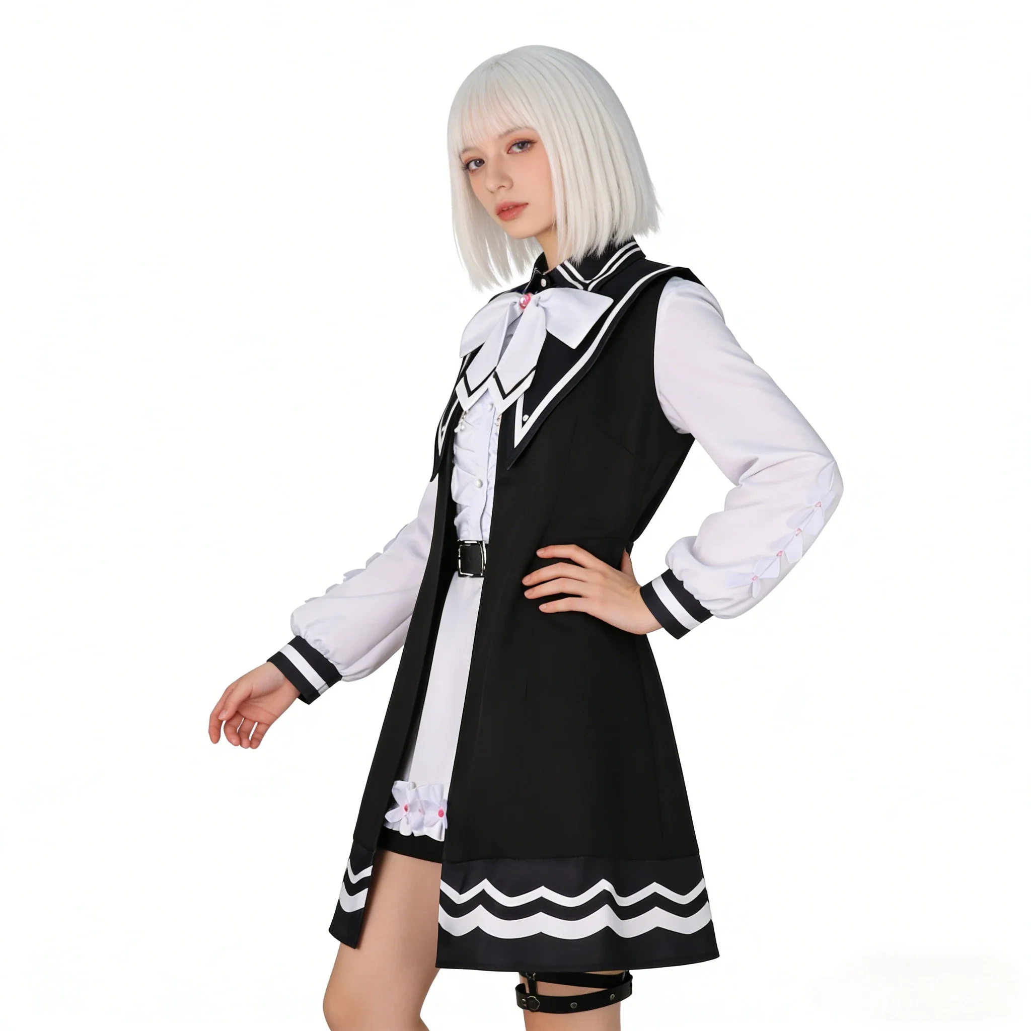 Top Magical Girl's Magic Trial Mahou Shoujo No Majo Saiban Hasumi Reiaハスミ レイア Brand-new Role-playing Costume and Wigs for Women