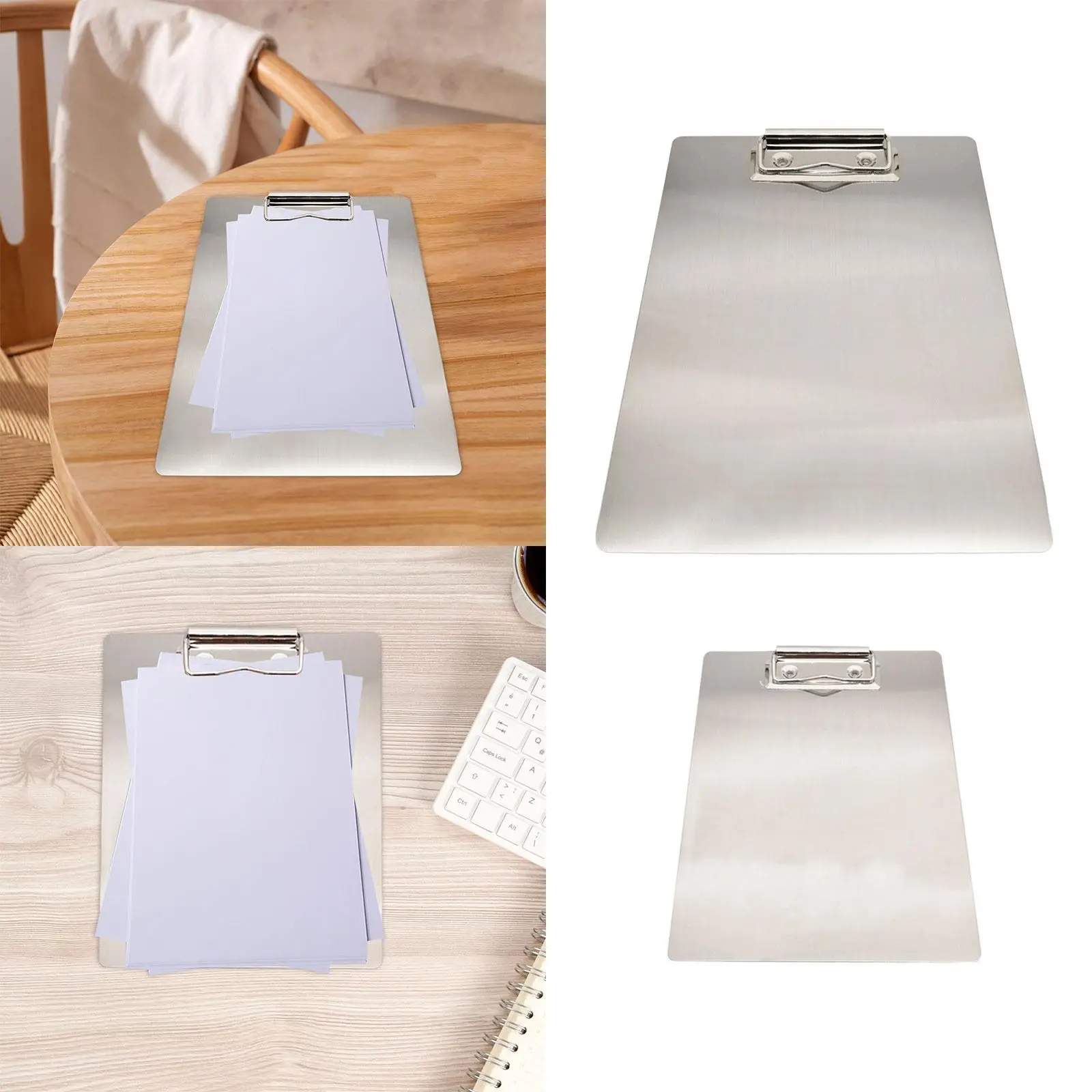 Prata Durável Titular Menu, Ticket Storage, A4 Pranchetas de arquivo, Writing Board Clip, Cafés Negócios, Notas Formas Trabalho