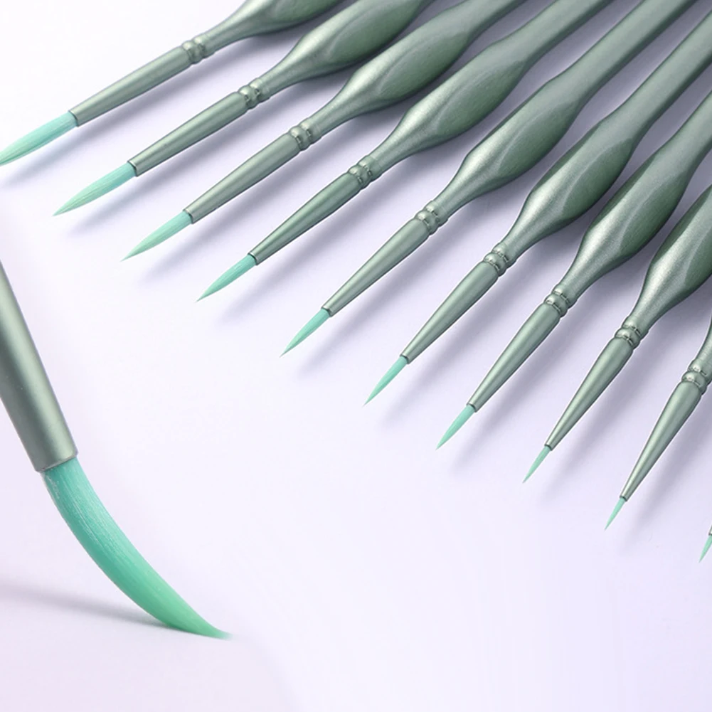 

11Pcs Watercolor Paint Brushes Paint Brushes Set Professional Pointed Tip Paint Brushes Set Watercolor Brush for Miniature Model