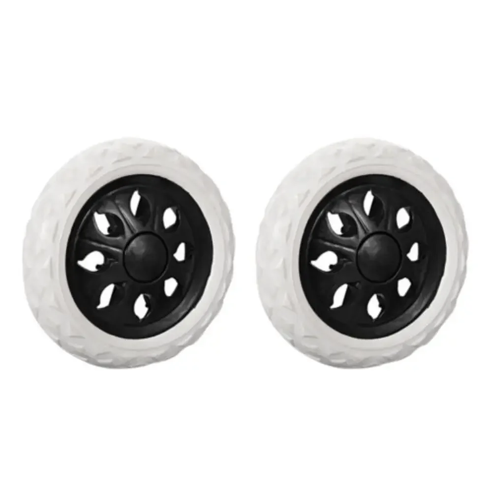 2Pcs Replacement Rubber Foaming Trolley Wheels Fit For Shopping Cart 6.3 Inch Spare Caster Accessories