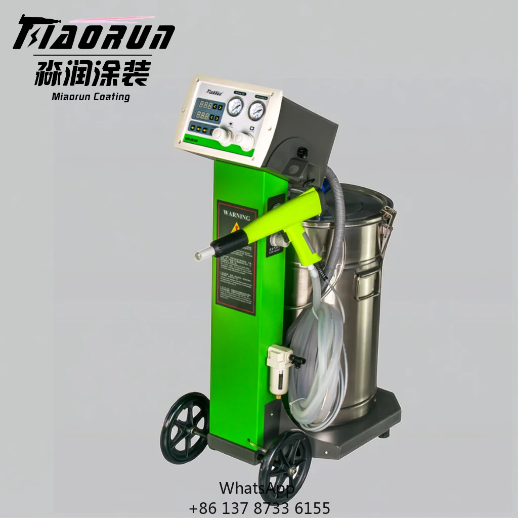 Powder Coating Machine Spray Gun Metal Steel Substrates Drying Oven Core Components Include Motor Engine Manufacturing Plant