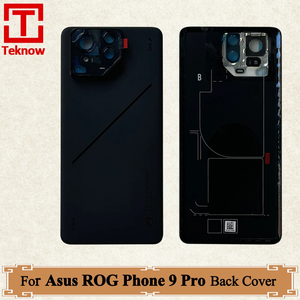 

Качественная задняя крышка AAA + для Asus ROG Phone 9 Pro, задняя крышка батарейного отсека, чехол, задняя дверь для ROG 9 Pro, замена задней крышки
