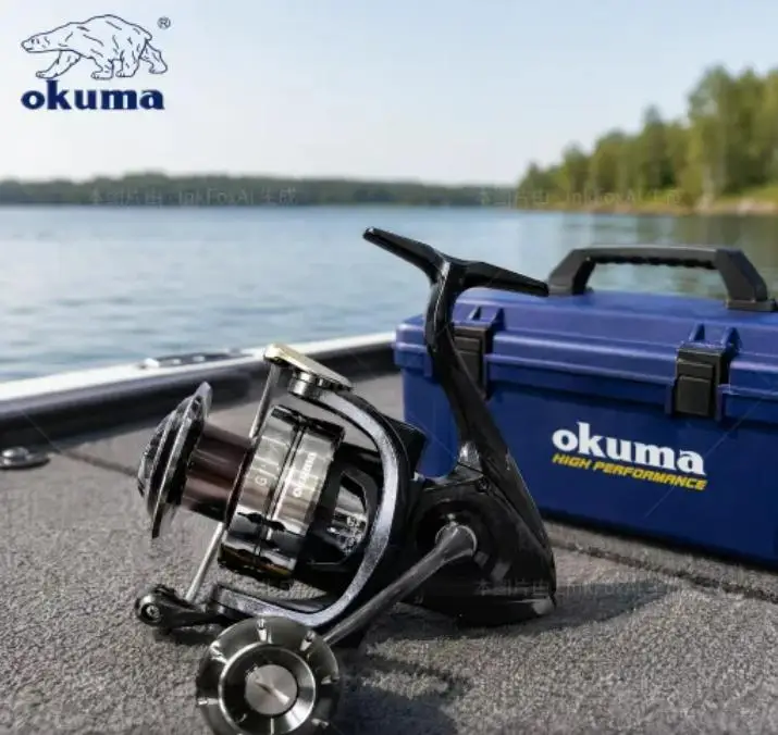 Neue Okmua Angelrolle, salzwasserbeständig, ohne Rückwärtsgangschalter, Hochgeschwindigkeitsübersetzung 5.1-4.7, für alle Gewässer geeignet, maximale Bremskraft 25 kg. – Detail 20