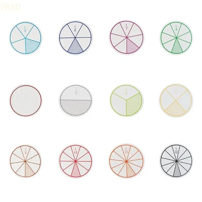 Y8AD -set 12/16 breukencirkels Interactief Math Learning Tool voor klaslokaal