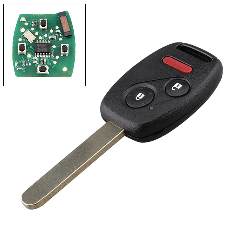 2/3 botões remoto chave do carro fob transmissor clicker alarme com chip id46 N5F-S0084A apto para honda/mazda