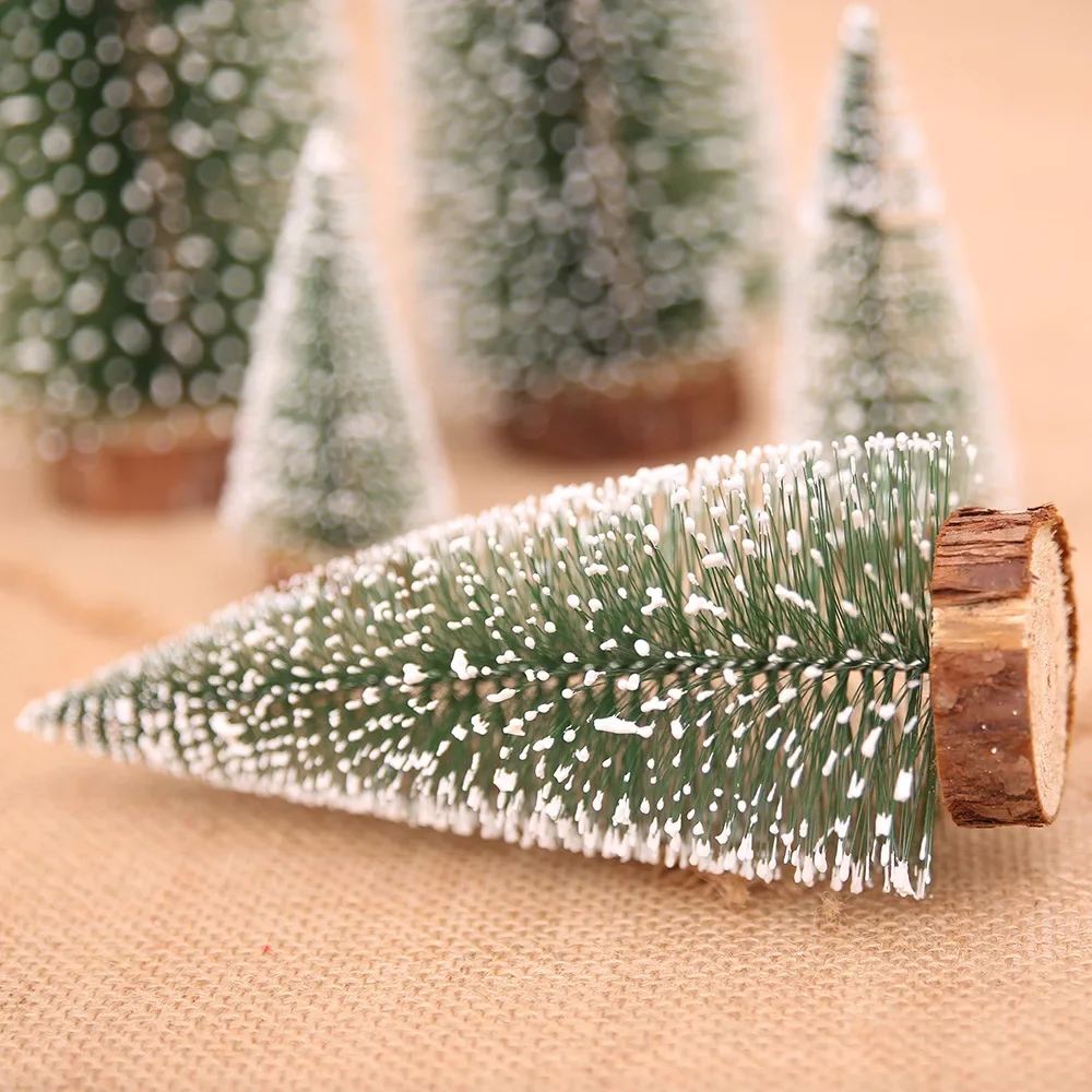 Mini White Christmas Pine Needle Tree Table Bar Mall Decoration Christmas Decorations Christmas Tree Ornaments Wedding