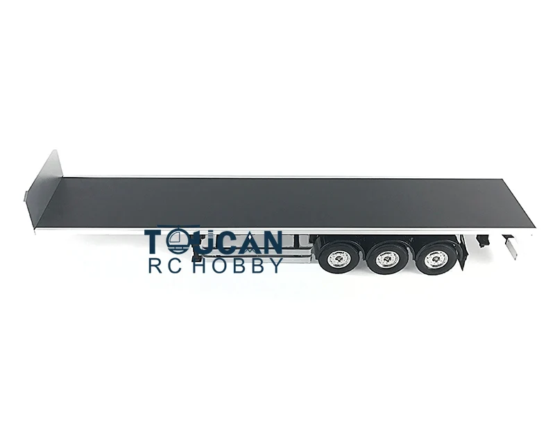 Toucan RC Chassis Flatbed Semi KIT Trailer for DIY TAMIYAYA Model 1/14 Tractor Truck Model Toys Hobby TH01019-SMT8