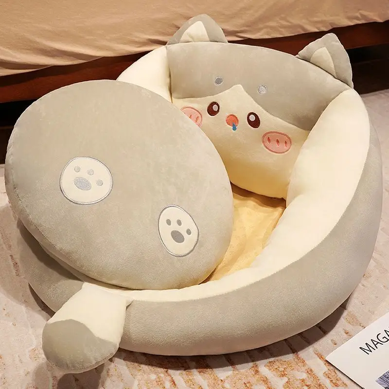 

Cartoon Sofa Cushions Bay Window Tatami Butt Pad Children's Reading Floor Mat Sitting and Leaning Integrated Cute Chair