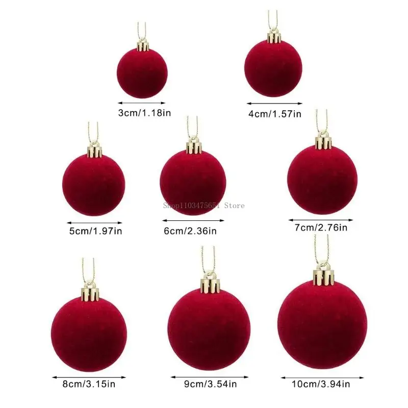 Shatterproof Christmas Baubles Ball Hanging Ornament for Christmas Tree Wreath - Image 6