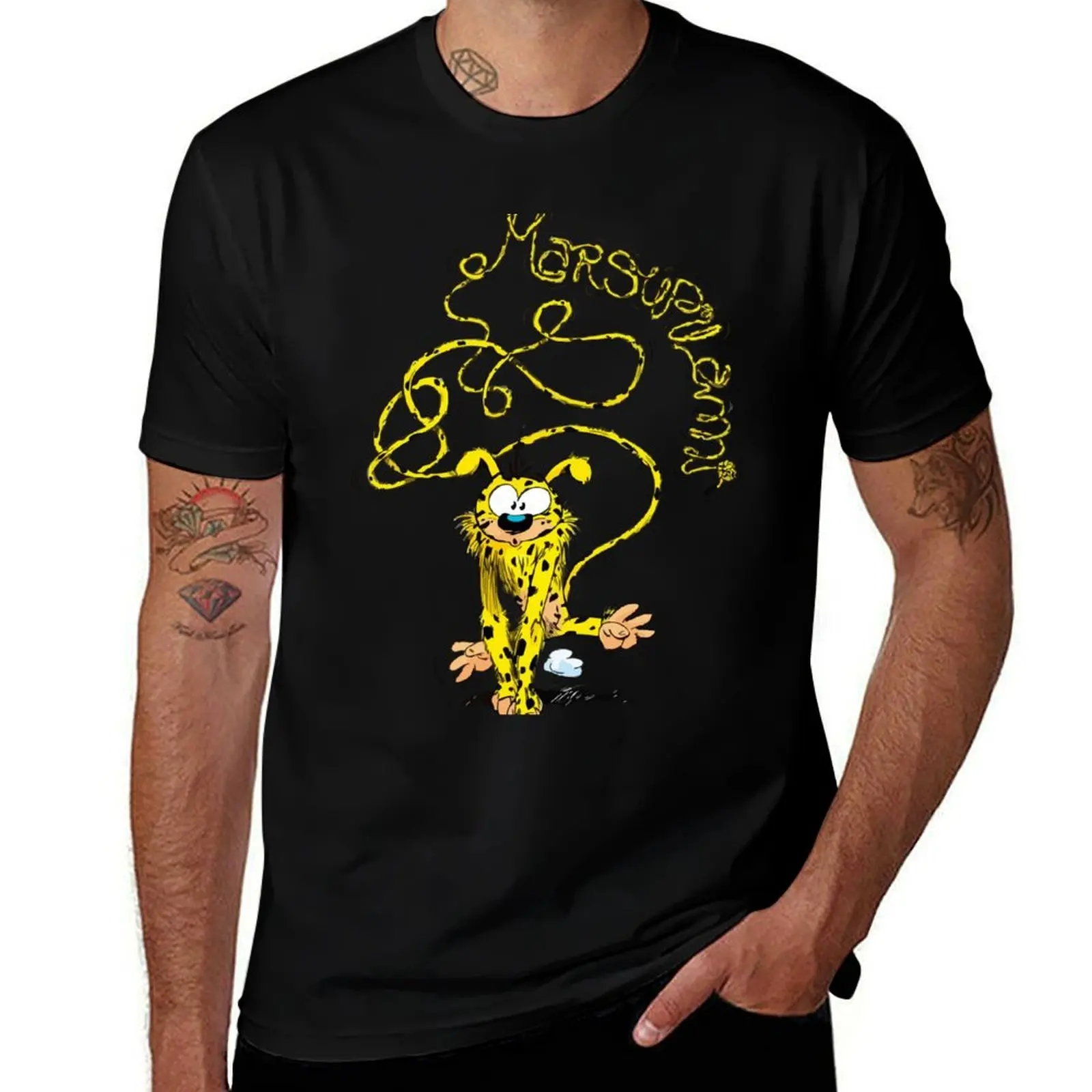 Marsupilami with name T-Shirt t shirts for man graphic tees mens graphic t shirts T-Shirt