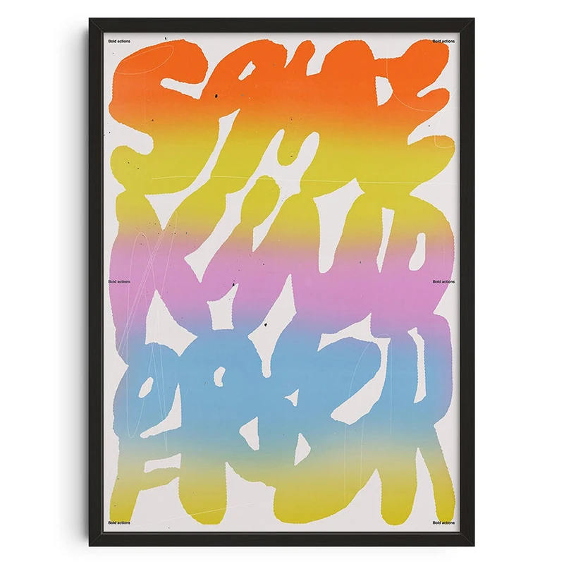 Classic Vintage Posters Abstract Retro Don't Look Back Canvas Print Wall Art Canvas Painting for Living Room Bedroom Home Decor