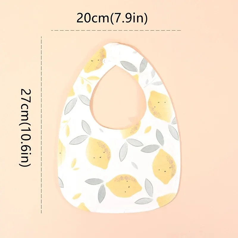 Random 3pcs Baby Bibs Burp Cloths Bibs Soft Cotton Adjustable Bib U Shape Newborn Feeding Bibs Infants Saliva Towel