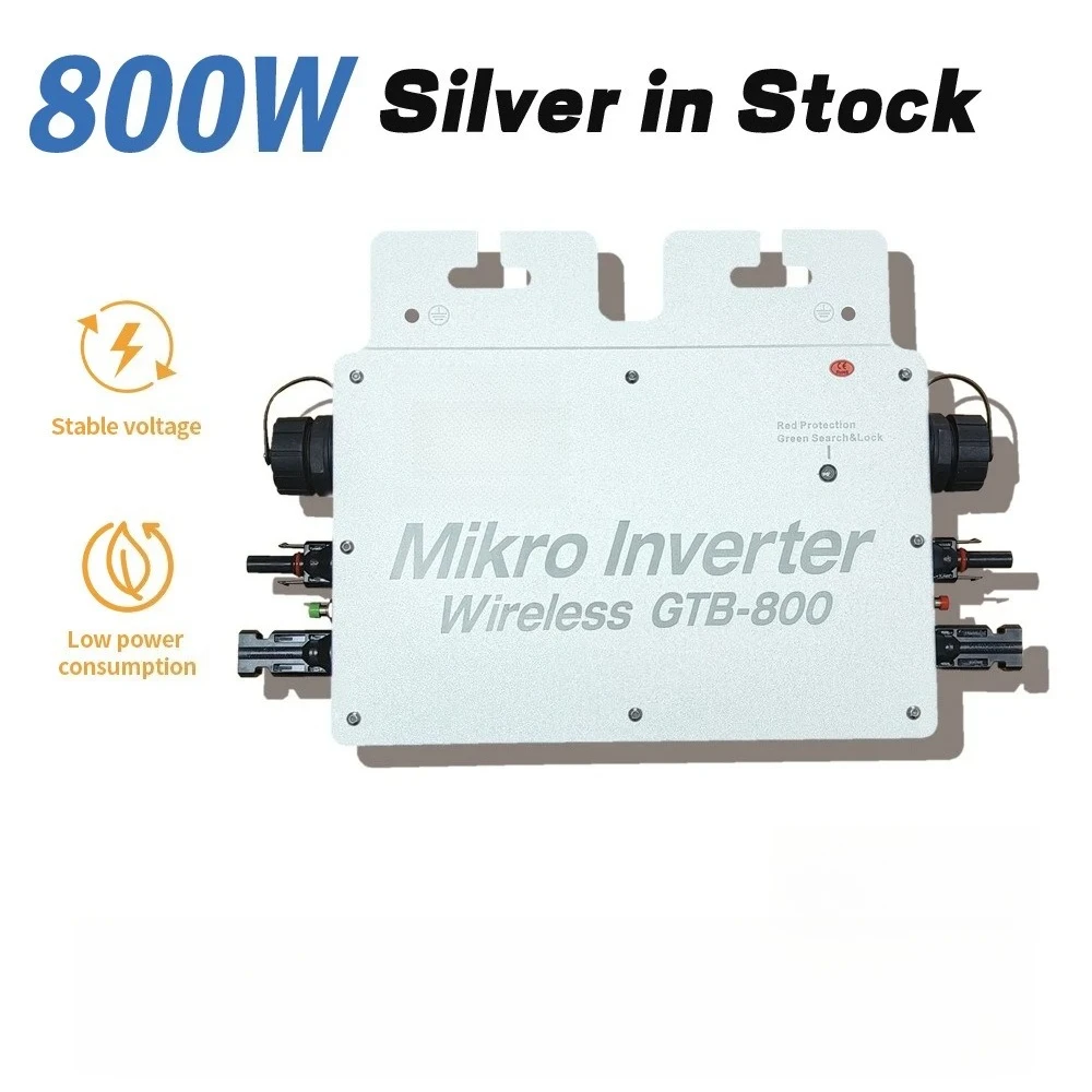 Grid-Tied Micro Inverter WIFI Mobile Phone Control 800W Solar Microinverter for Balcony Home Plug Play PV System 110V/220V