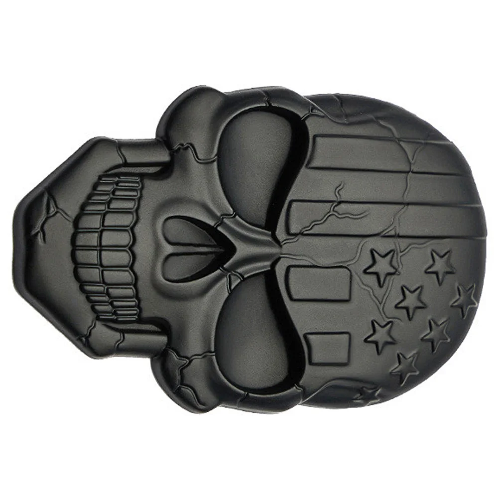 

1 шт. 3D эмблема автомобиля с головой черепа, наклейка из цинкового сплава, прочные, легкие, легко отслаивающиеся наклейки для бампера, зеркала багажника