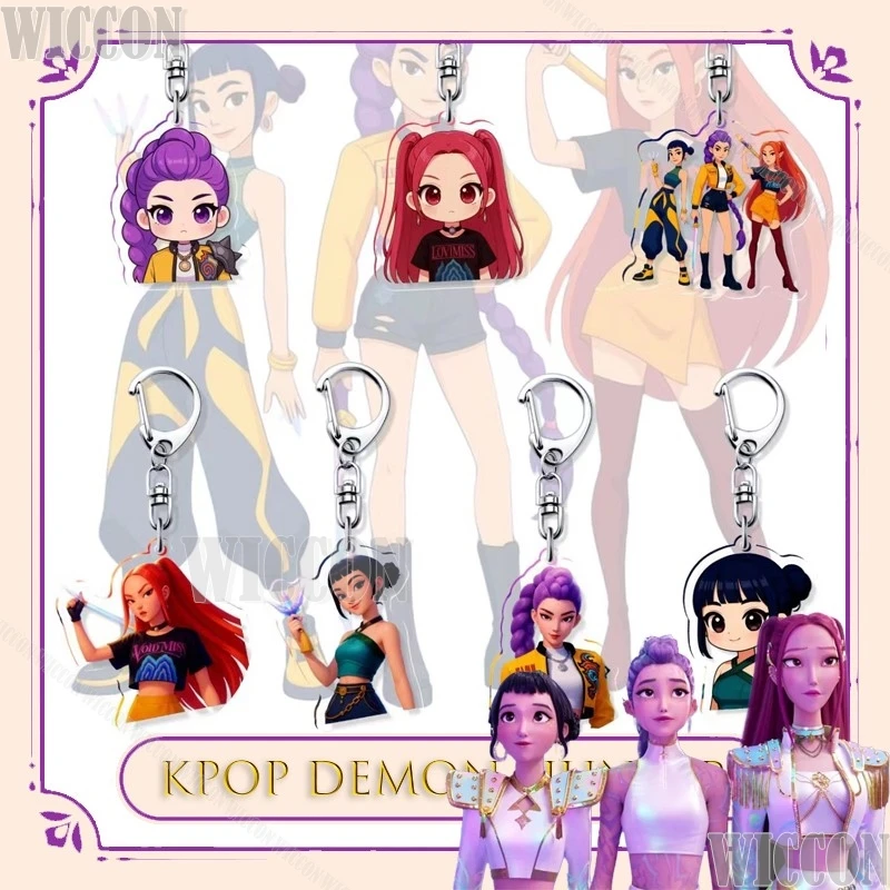 

Kpop Demon Hunter Zoey косплей акриловый брелок Луми Мира аниме товары рюкзак Шарм Хэллоуин фильм Comic Con наряд Cos