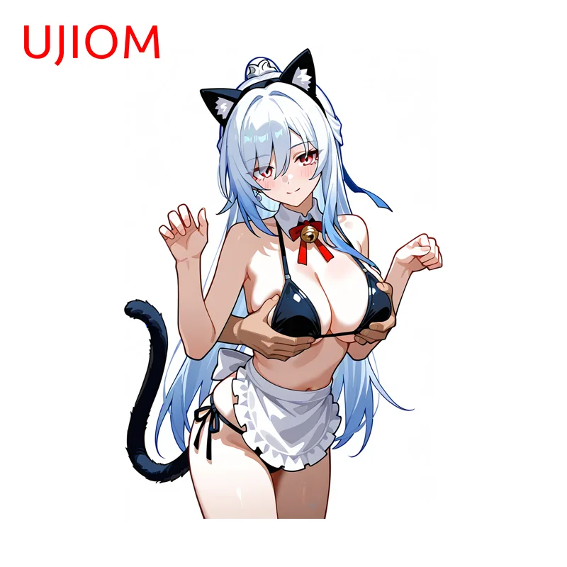 UJIOM Cat Ears Girl Jingliu Honkai Star Rail Wall Sticker Artistic Unique Waterproof Decal Delicate Adhesive Wallpapers Decor